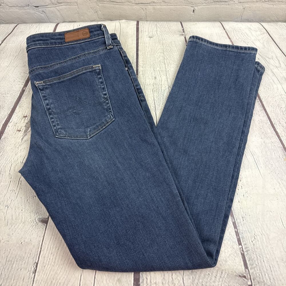 AG Adriano Goldschmied Jeans Womens 28R Prima Cigarette Leg Dark Wash Blue Denim